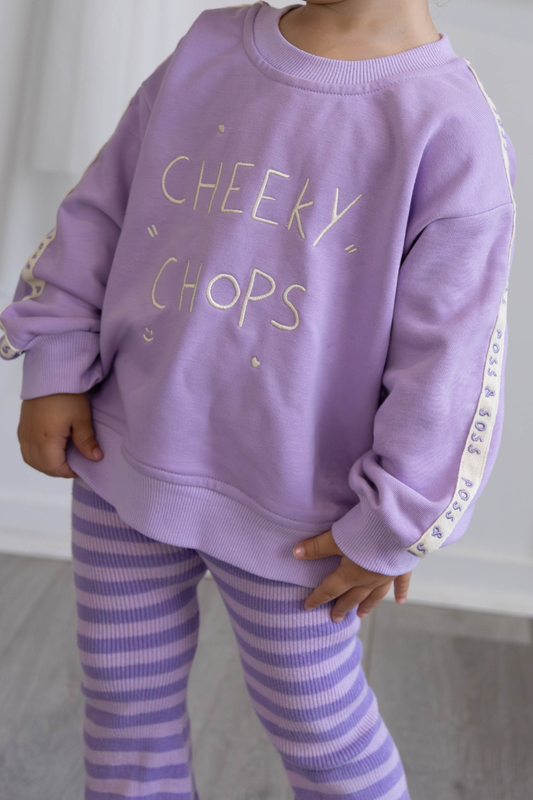 Cheeky Chops Jumper ✿ Lilac