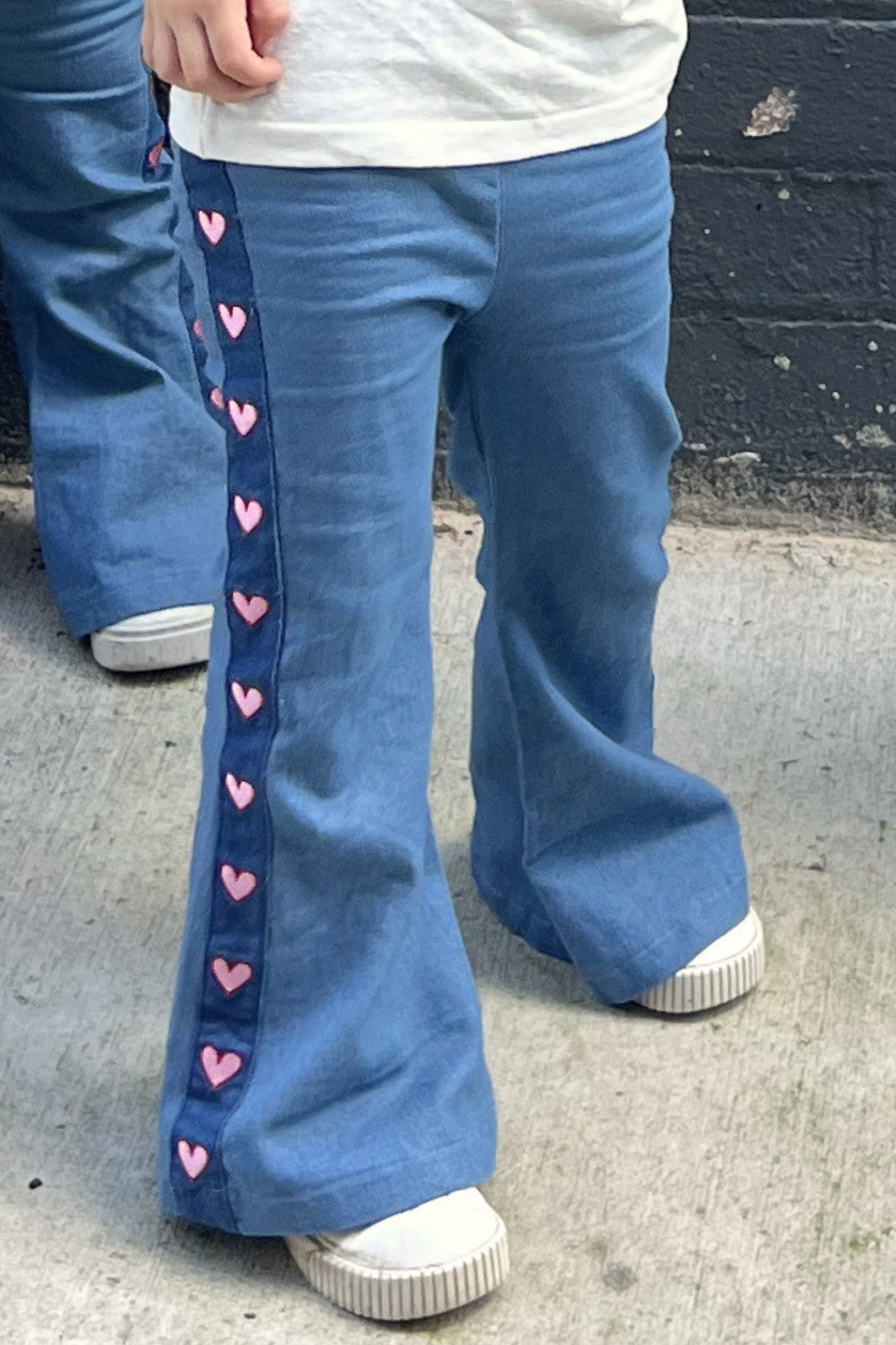 Heart Flares ✿ Denim