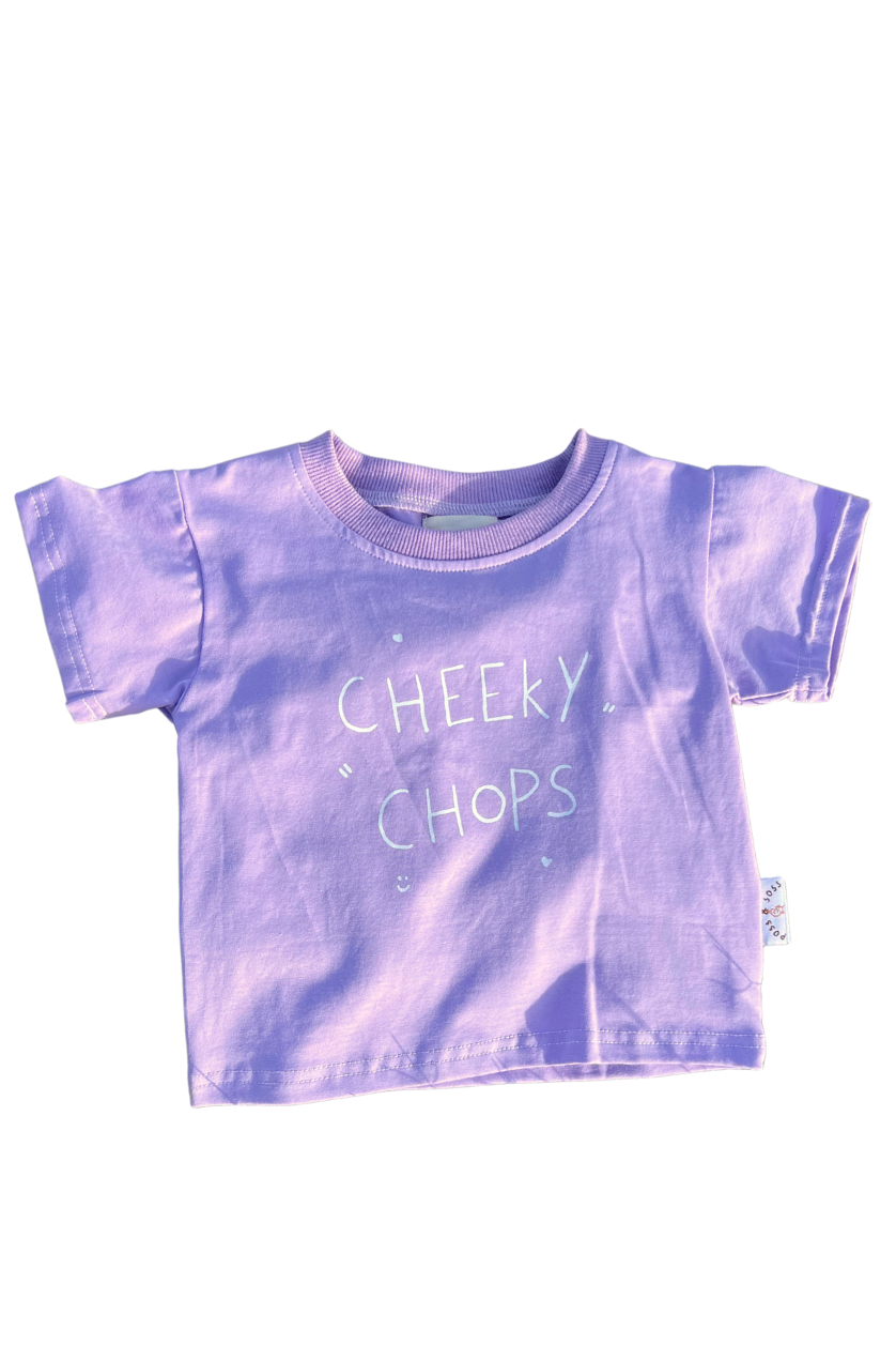 Cheeky Chops Tee ✿ Lavendar