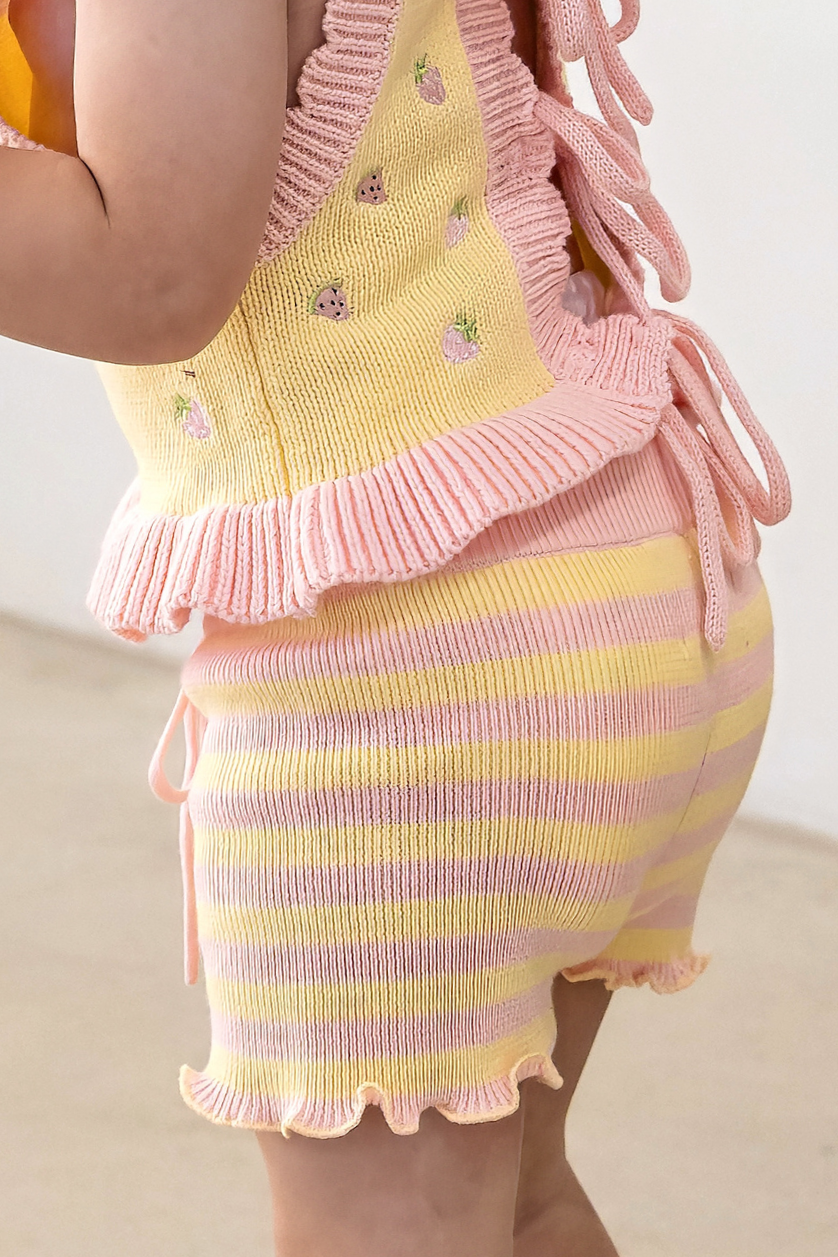 Stripe Shorts ✿ Pink Lemonade