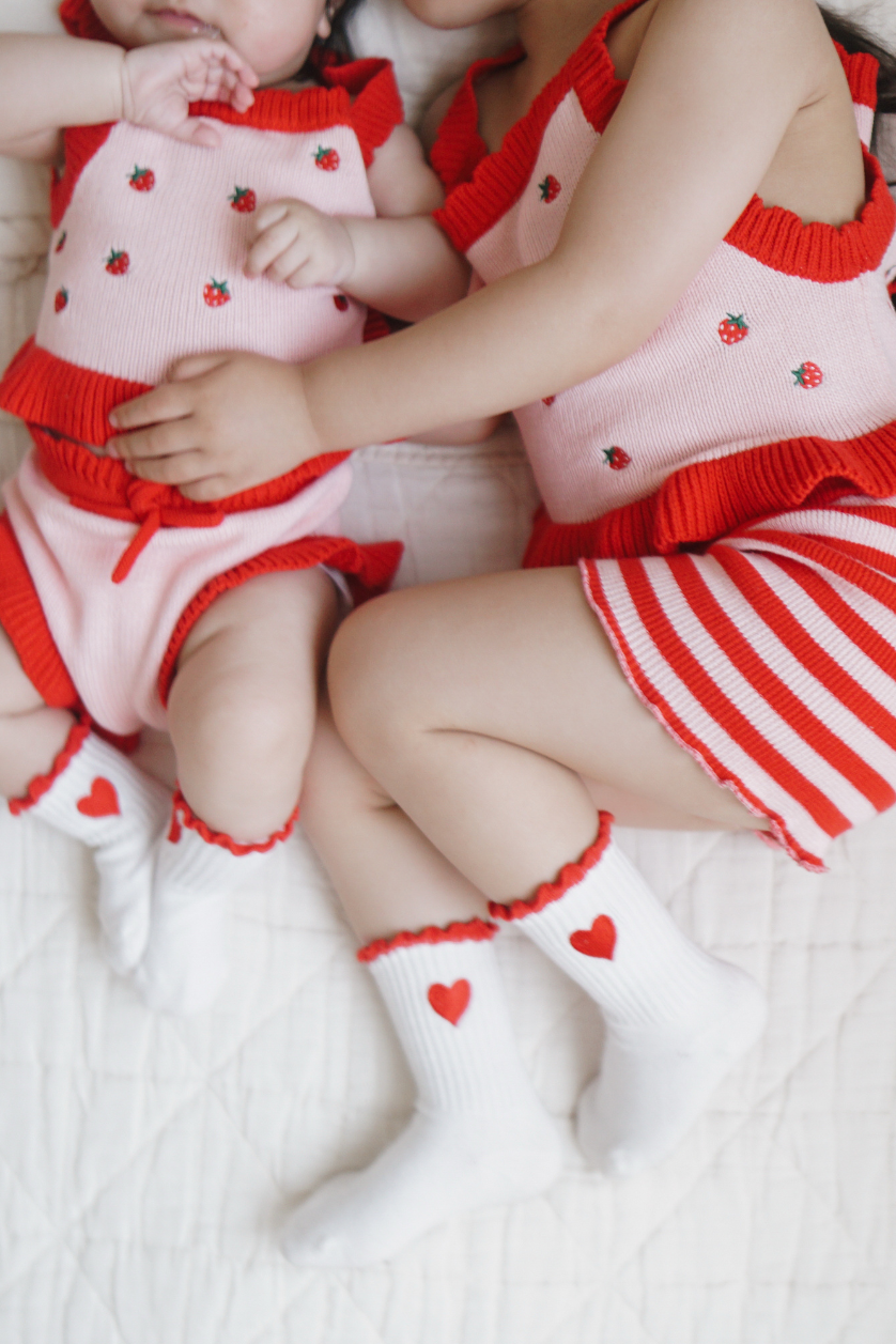 Tie Up Vest ✿ Strawberry Fields