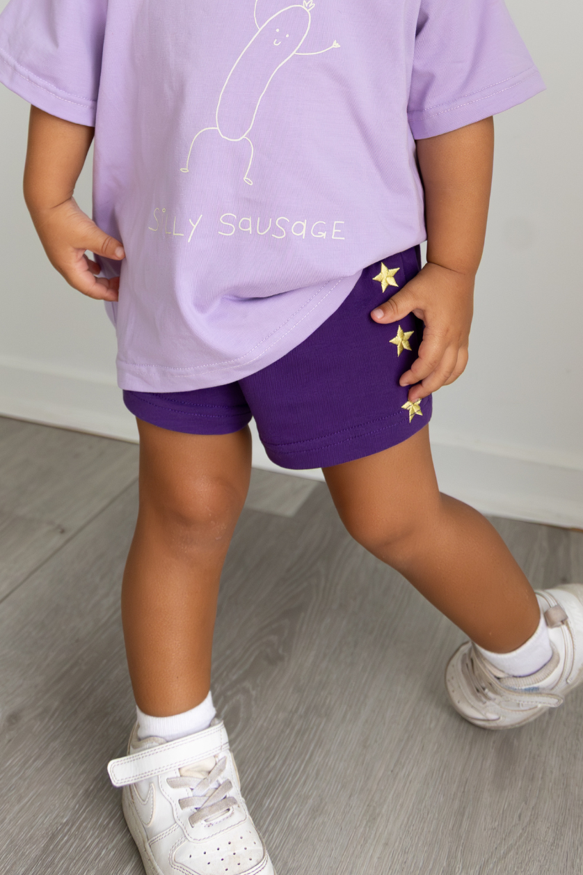 Star Shorts ✿ Plum