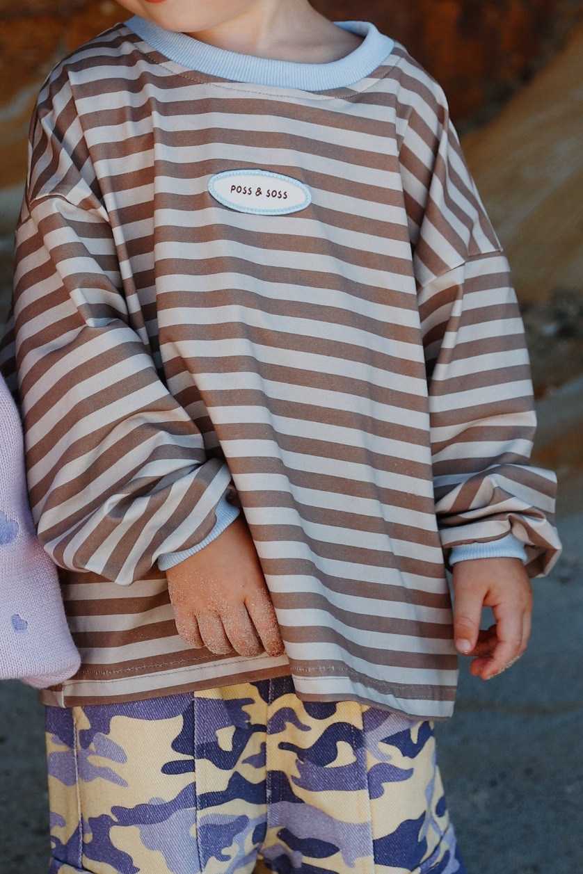 Stripe Long Sleeve Tee ✿ Stone