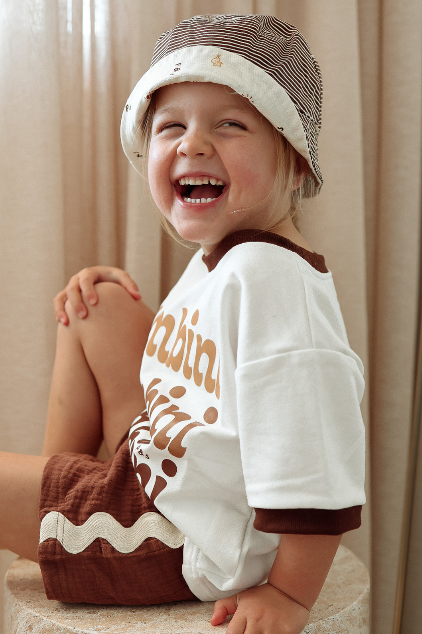 Squiggle Shorts ✿ Chocolate Crinkle
