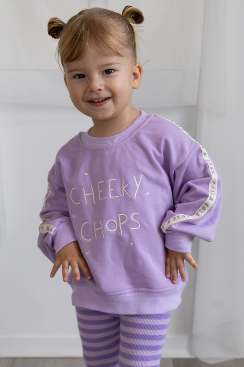 Cheeky Chops Jumper ✿ Lilac