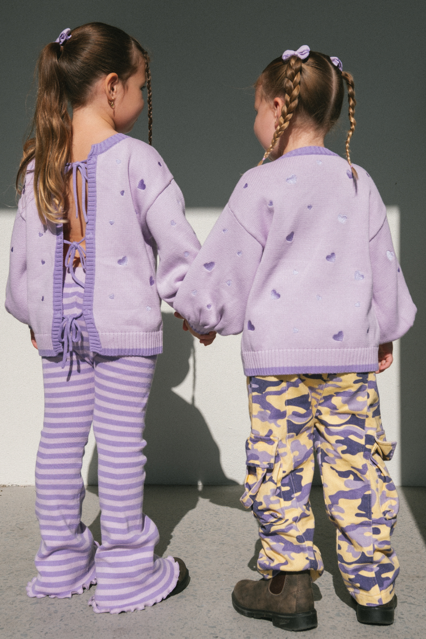 Heart Tie Up Cardigan ✿ Twilight