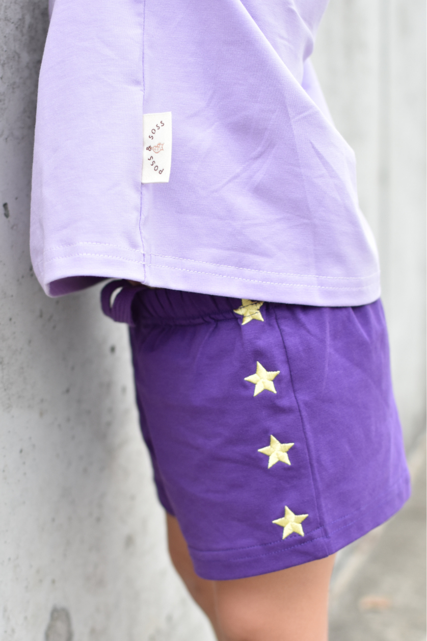Star Shorts ✿ Plum