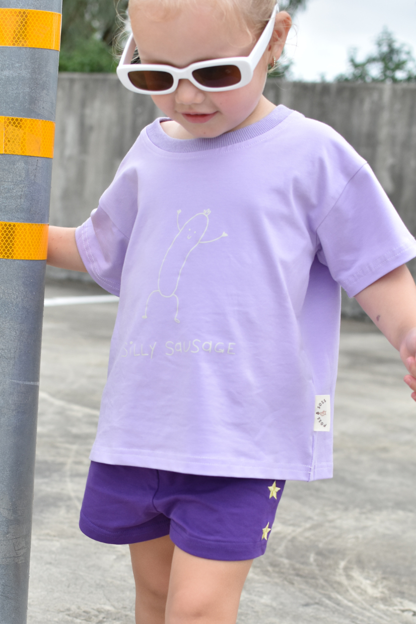 Star Shorts ✿ Plum