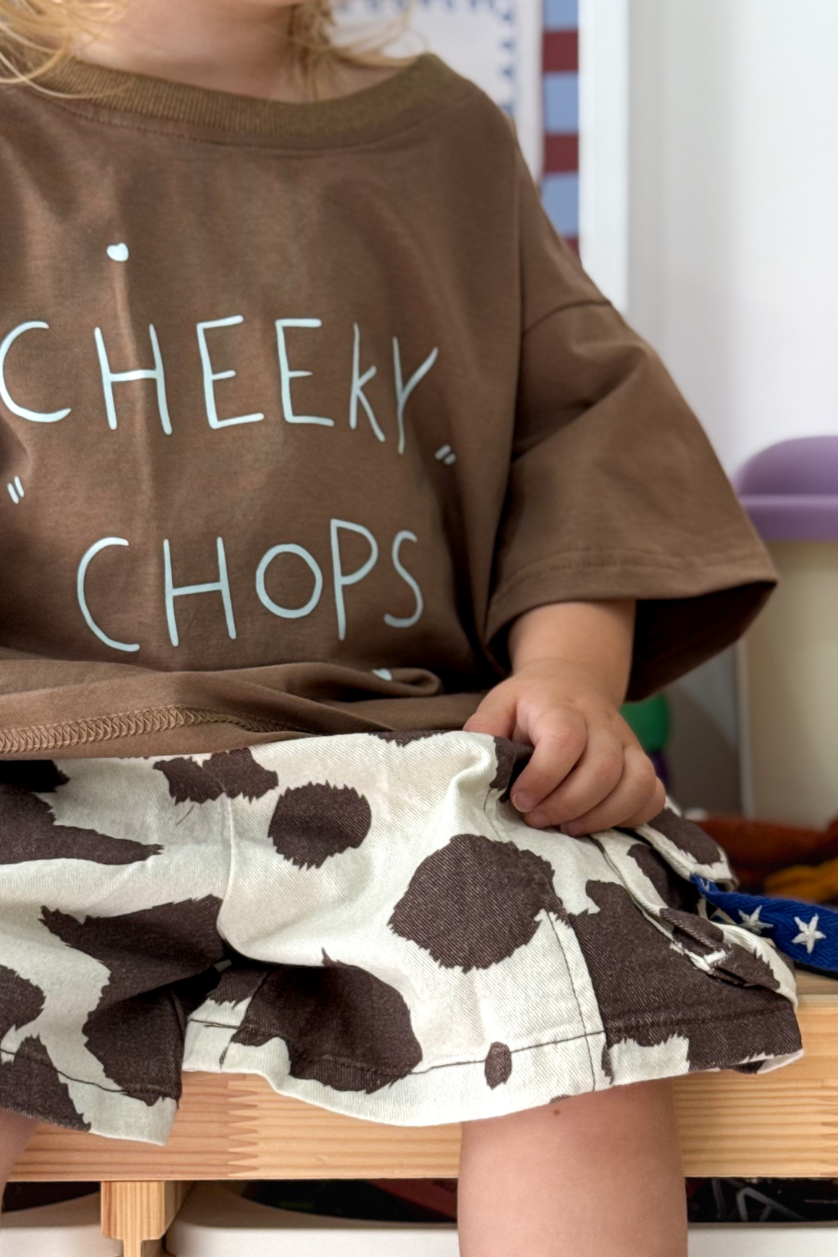 Cheeky Chops Tee ✿ Chocolate