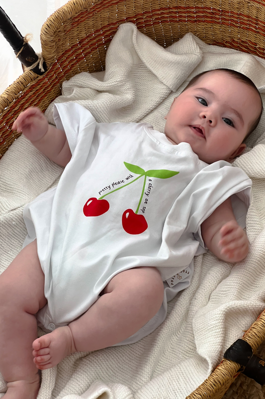 Oversized Romper ✿ Cherry