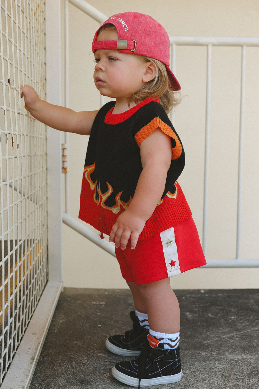 Star Shorts ✿ Fiery Red