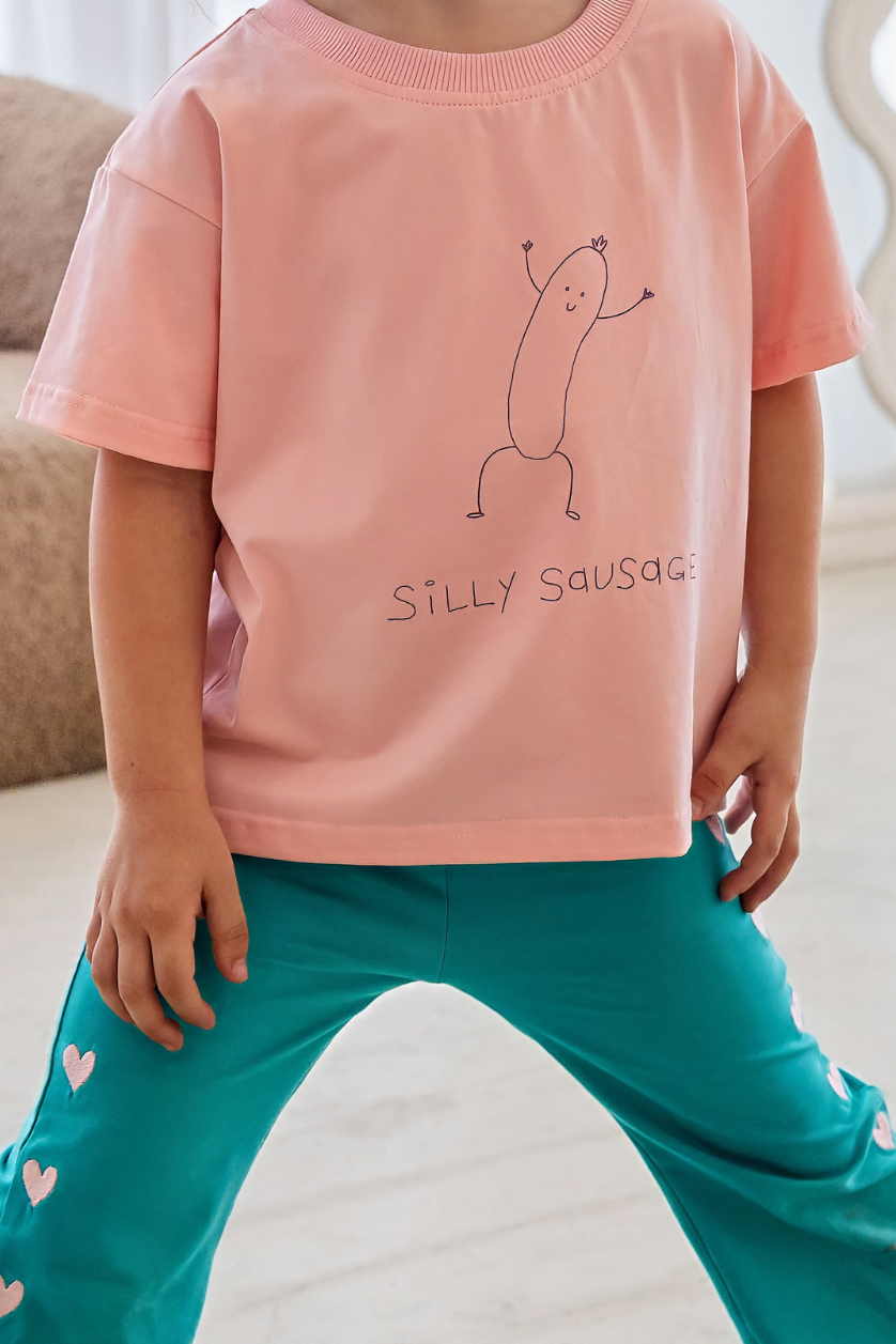Silly Sausage Tee ✿ Strawberry Sorbet
