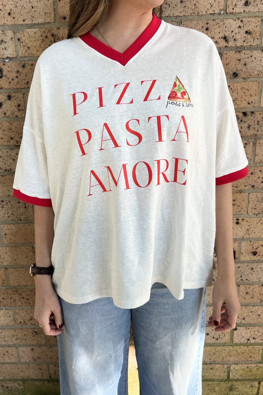 Women's Tee ✿ Pizza Pasta Amore