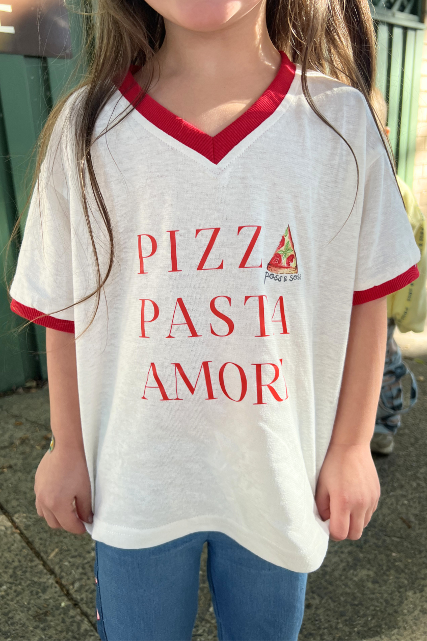 Oversized Tee ✿ Pizza Pasta Amore