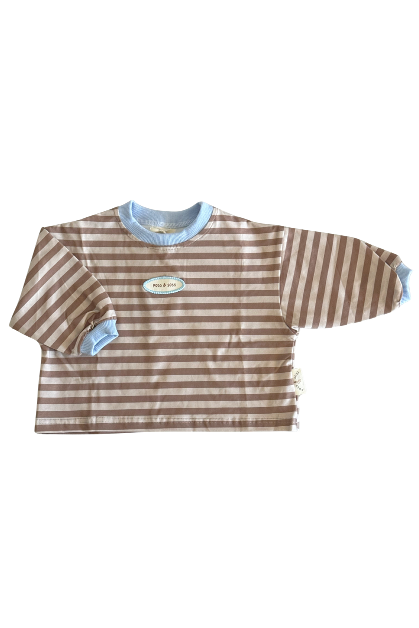 Stripe Long Sleeve Tee ✿ Stone