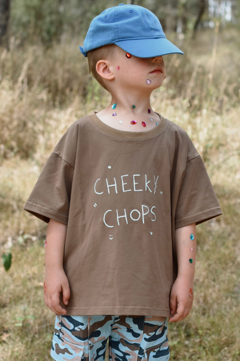 Cheeky Chops Tee ✿ Chocolate