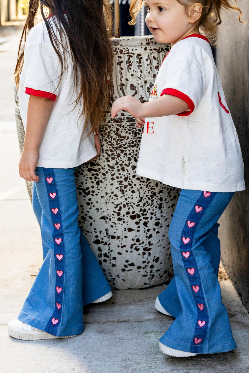 Heart Flares ✿ Denim