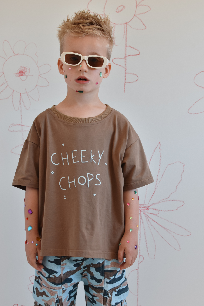 Cheeky Chops Tee ✿ Chocolate