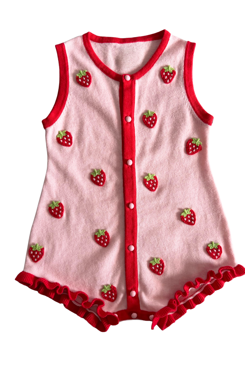 Cabbage Patch Romper ✿ Strawberry Fields