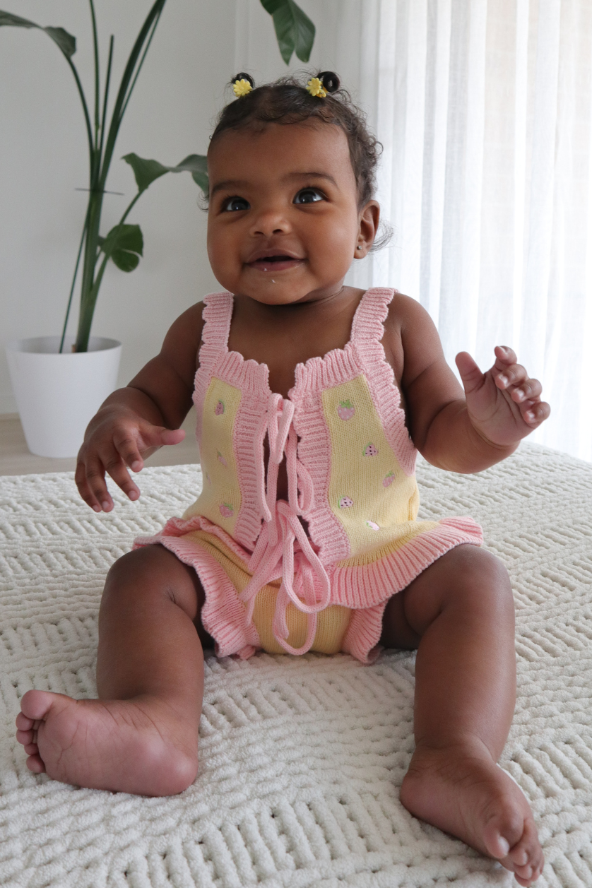 Tie Up Vest ✿ Pink Lemonade