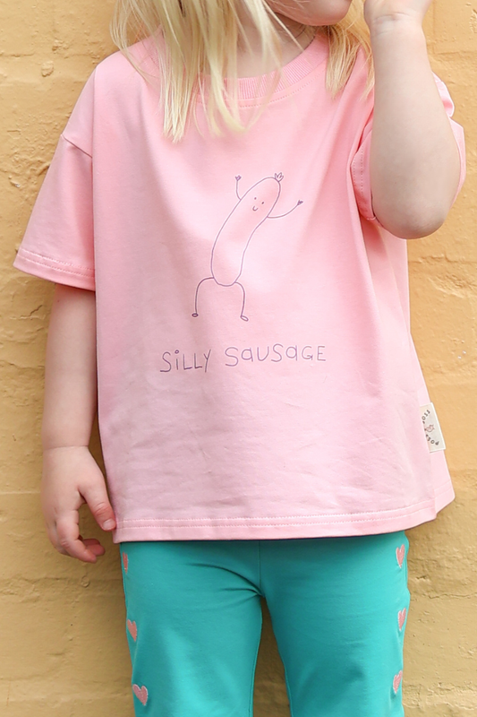 Silly Sausage Tee ✿ Strawberry Sorbet