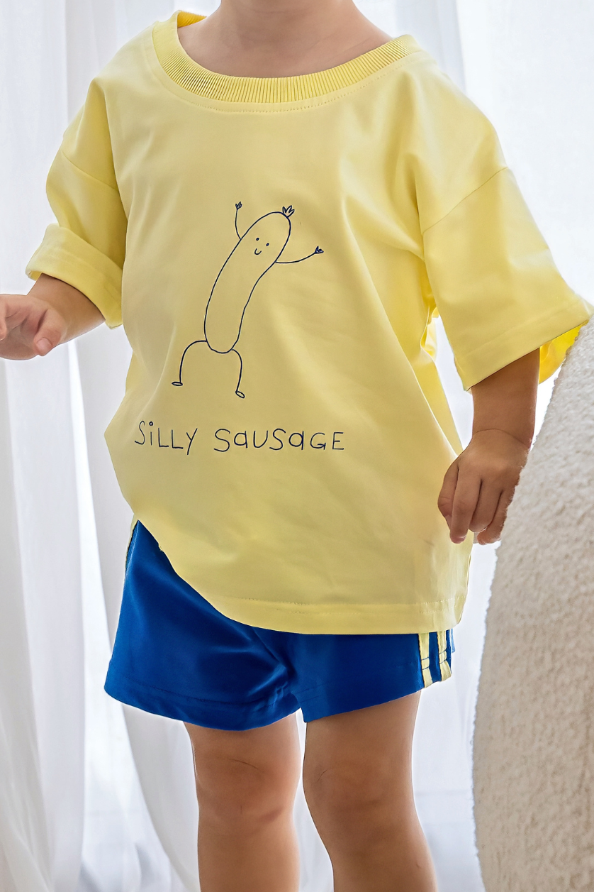 Silly Sausage Tee ✿ Lemon
