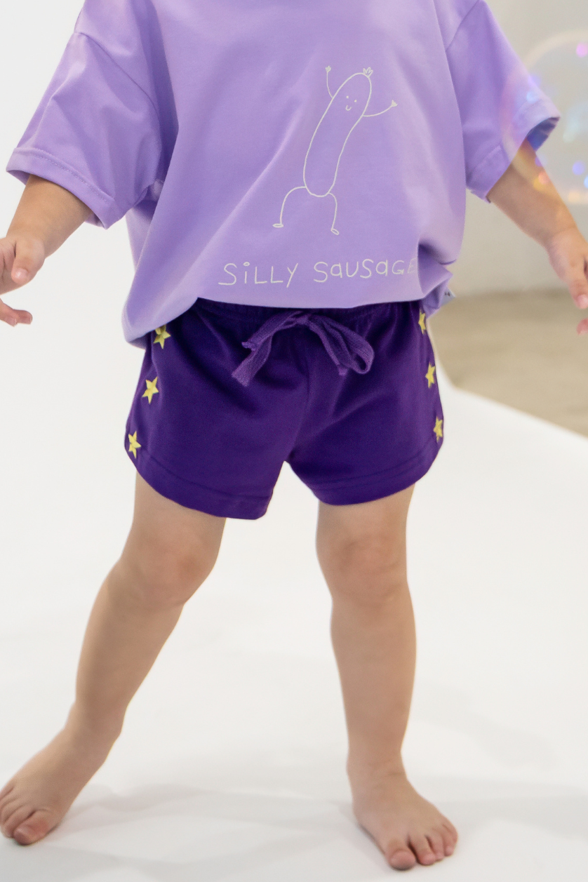 Star Shorts ✿ Plum