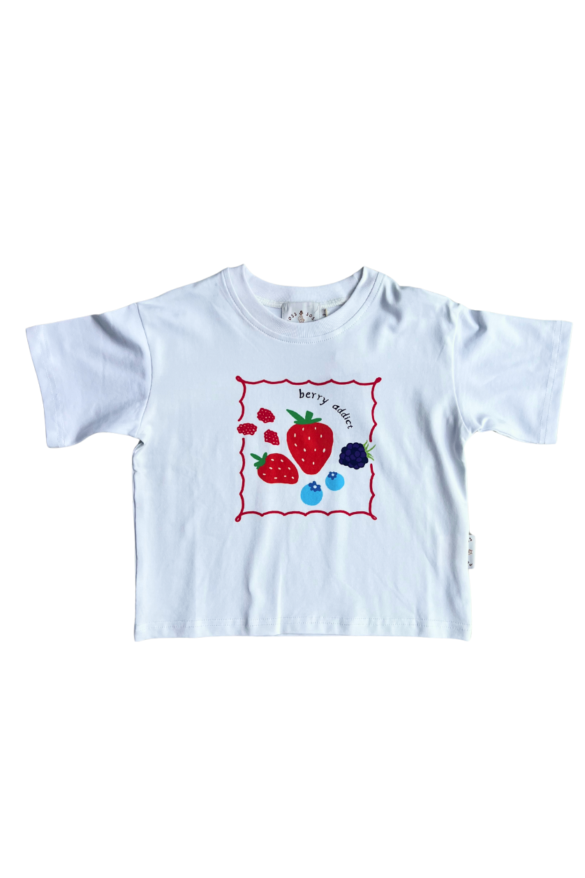 Oversized Tee ✿ Berry Addict