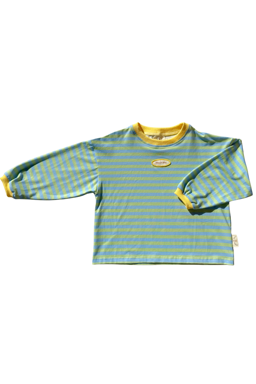 Stripe Long Sleeve Tee ✿ Pacific