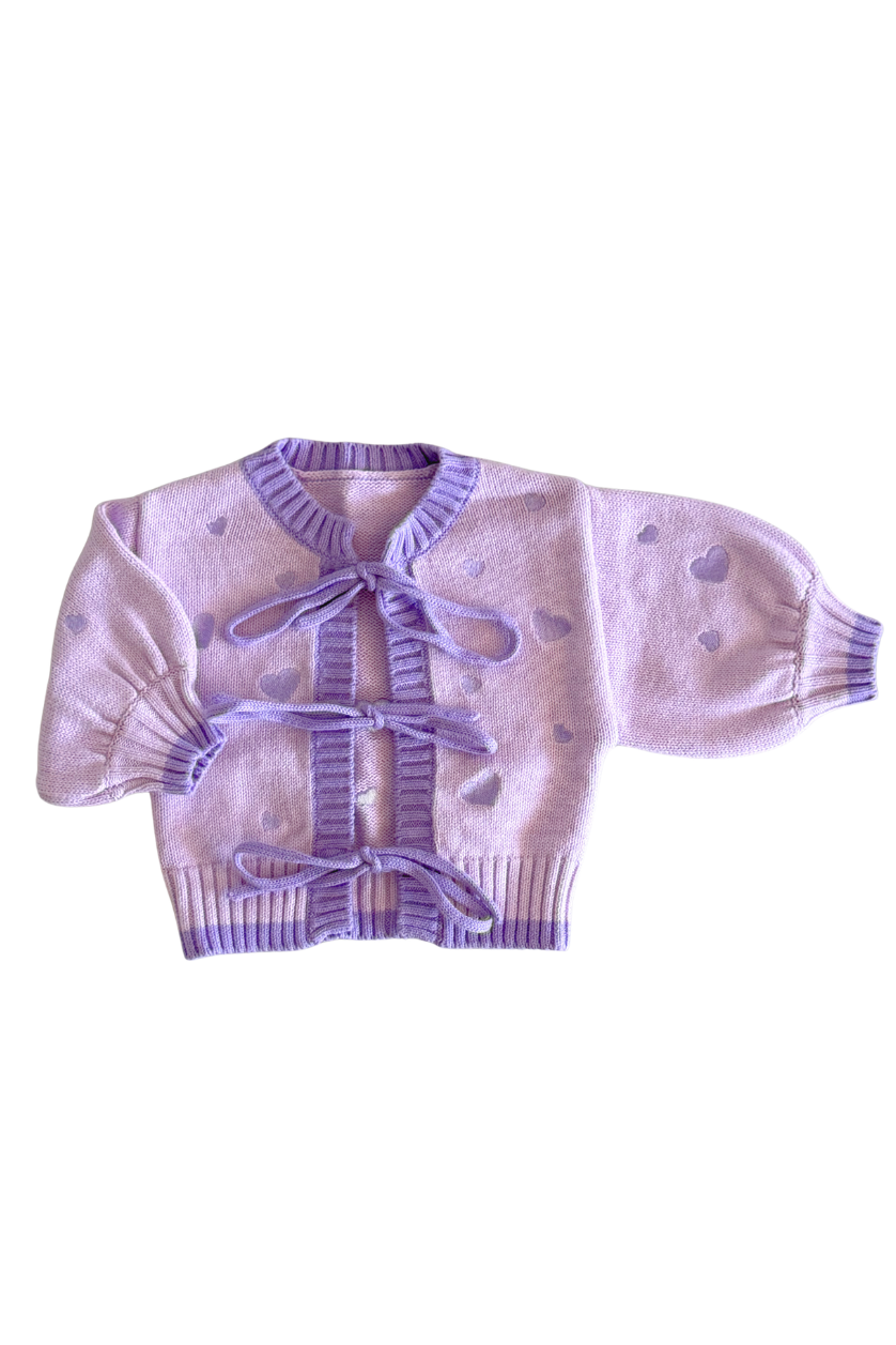 Heart Tie Up Cardigan ✿ Twilight