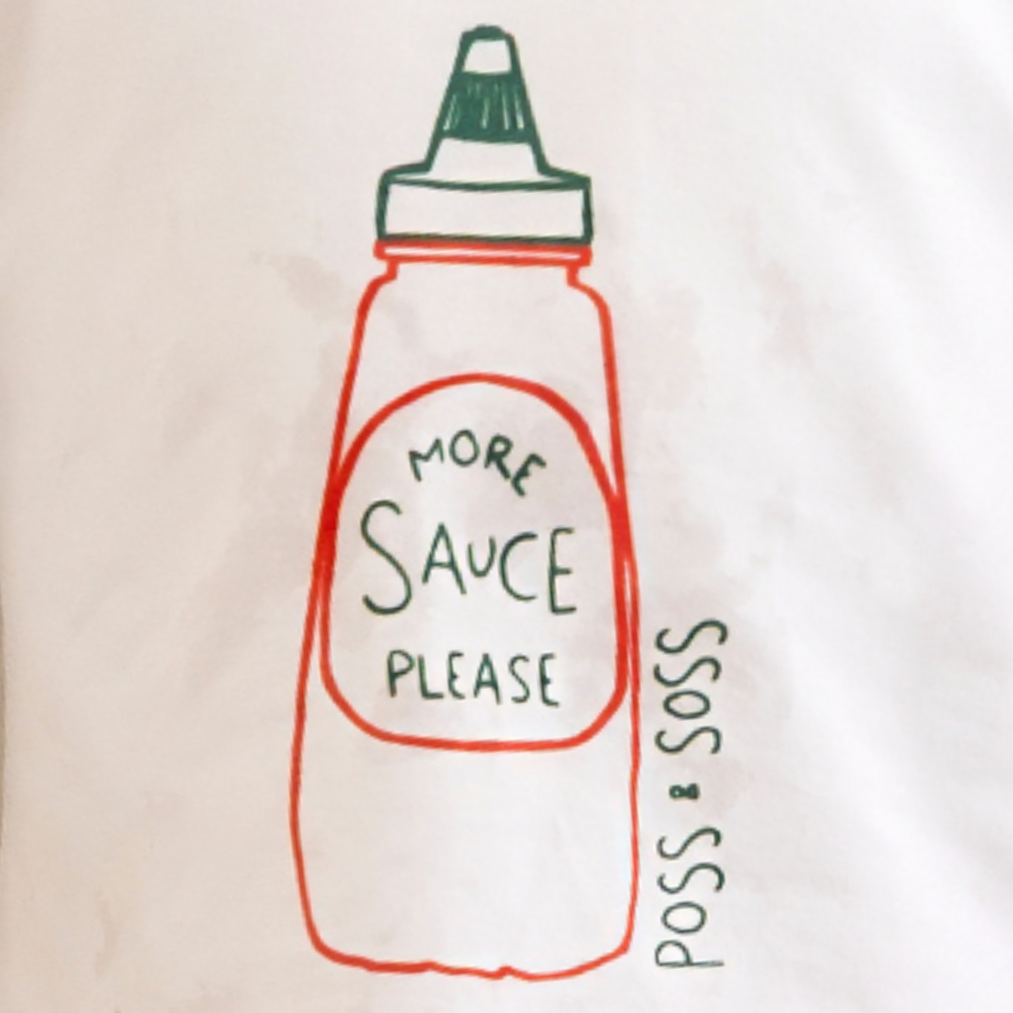 Oversized Tee ✿ More Sauce Please