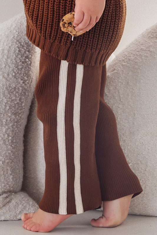 Stripe Pant ✿ Chocolate Knit